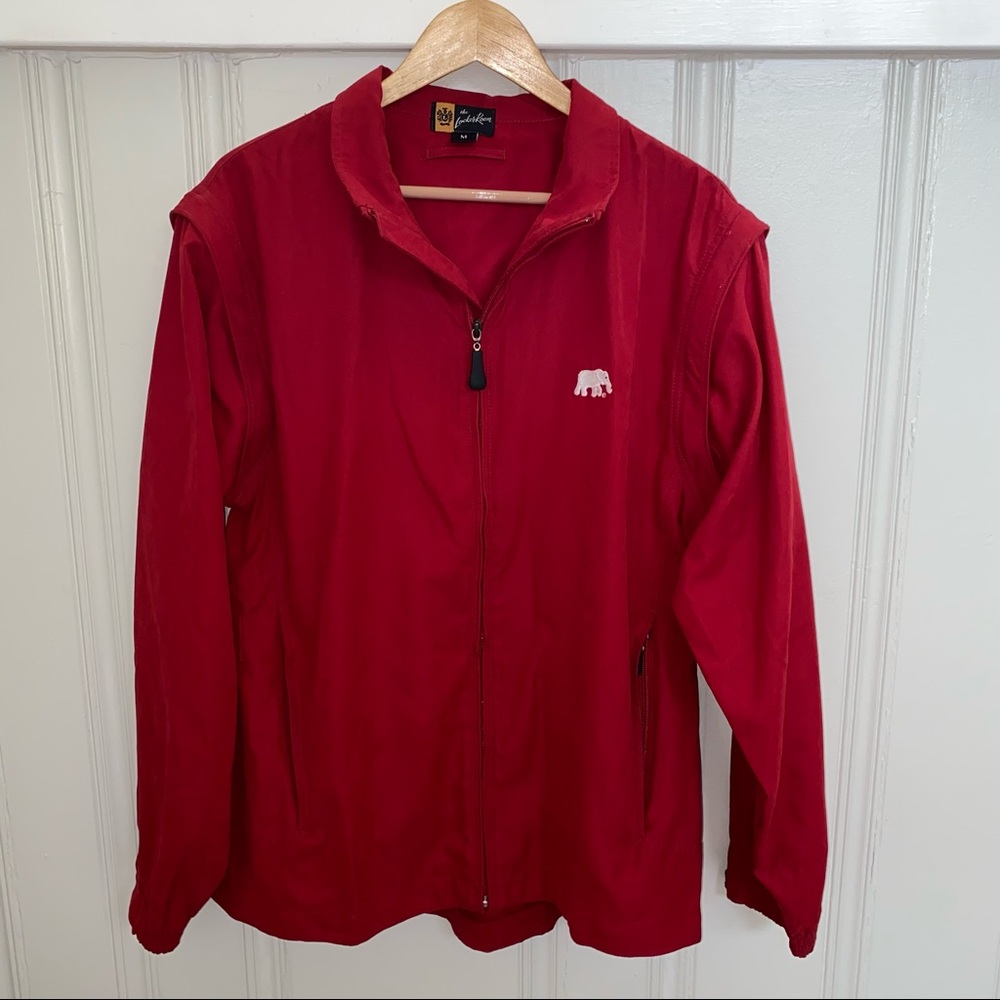 University of Alabama the LockerRoom elephant logo zipup jacket convertible vest